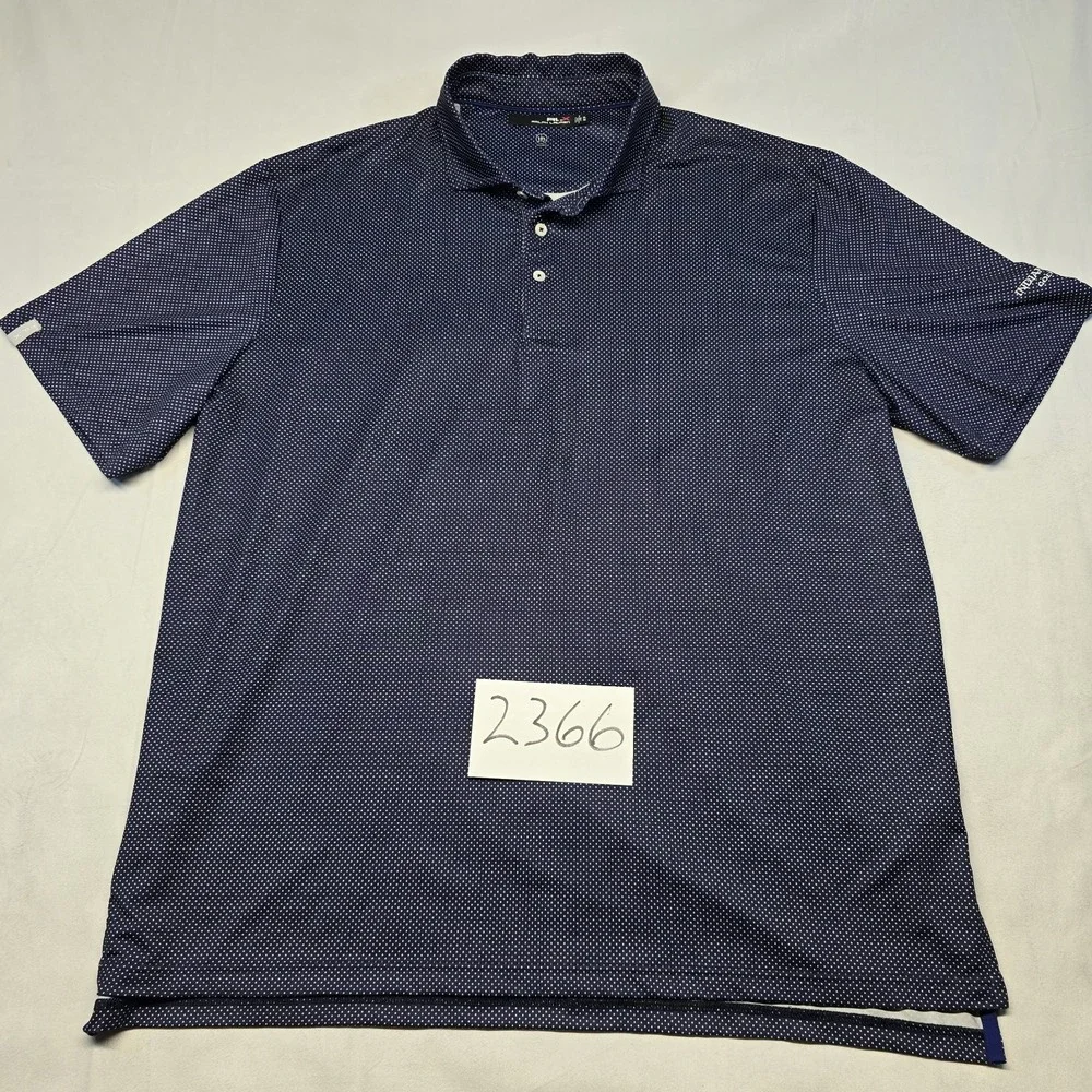 rlx ralph lauren Mens Polo Shirt Indian Wells Golf Resort Logo Blue‎